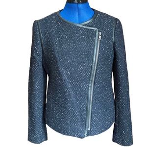 Ann Taylor Tweed Blazer with Zip Front - WORN ONCE